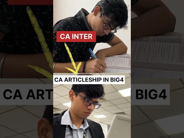 Life of BIG 4 CA article| CA inter motivation| CA articleship in big 4| CA vlog #ca #shorts