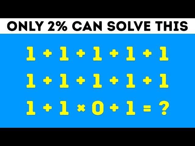 9 Math Riddles That'll Stump Even Your Smartest Friends