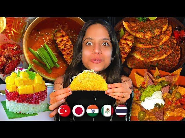 Eating VIRAL STREET FOOD From Around The World To Find The Best 