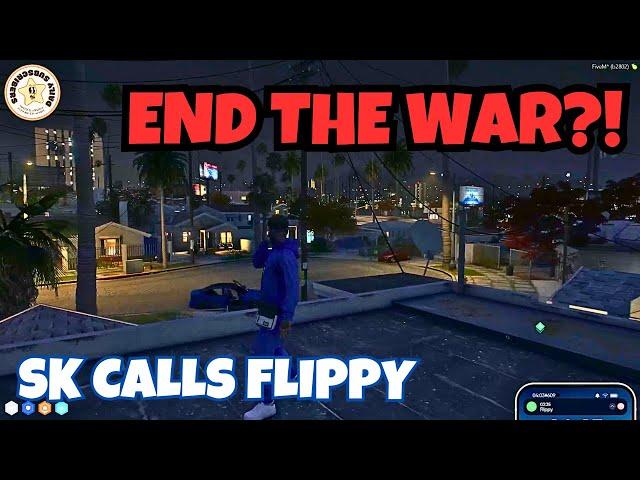 SK CALLS FLIPPY TO END THE HYDRA VS MANOR WAR | NOPIXEL 4.0 GTA RP