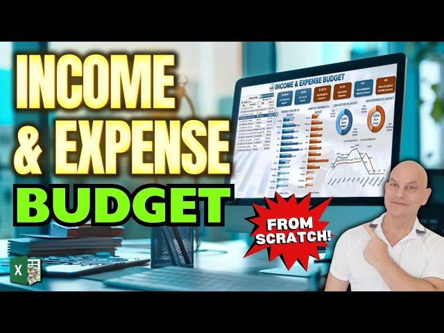 How To Create An Income & Expense Budget Template In Excel FROM SCRATCH + FREE DOWNLOAD