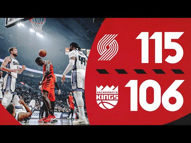 Portland Trail Blazers 115, Sacramento Kings 106 | Game Highlights | November 29, 2024