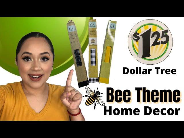 DOLLAR TREE BEE THEME HOME DECOR DIYS | HOME DECORATING IDEAS
