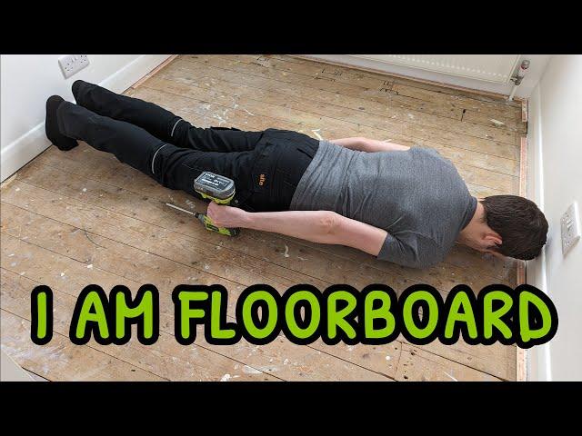 Fixing Broken and Creaking Floorboards Ready For Carpet