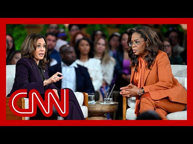 Oprah asks Harris about stepping in as presidential nominee. Hear her response