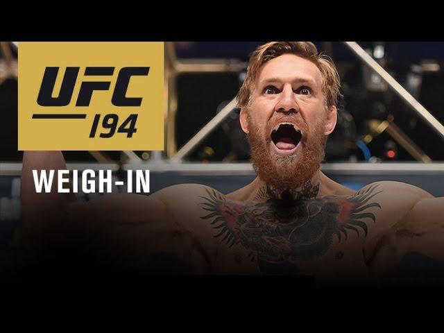 UFC 194: Official Weigh-in