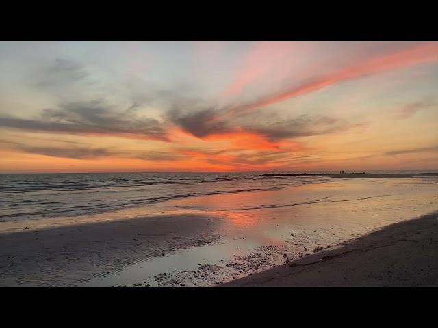 Vivid Sunset Spectacle: Color Explosion over the Gulf of Mexico, Dunedin