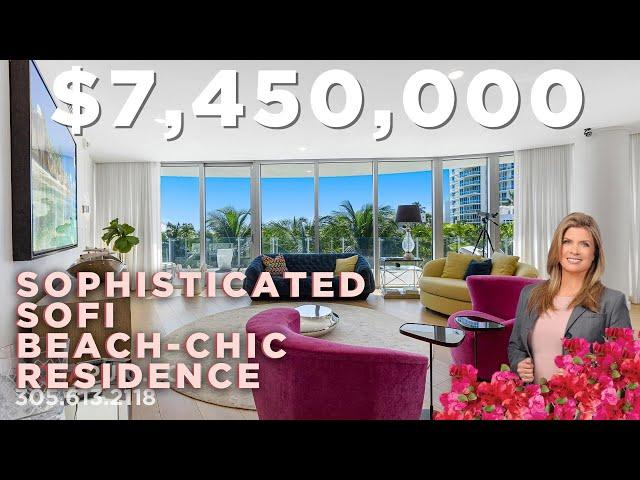 CHIC MIAMI BEACH CONDO STEPS FROM THE OCEAN ~ One Ocean 306 ~ $7,450,000 ~ DORA PUIG