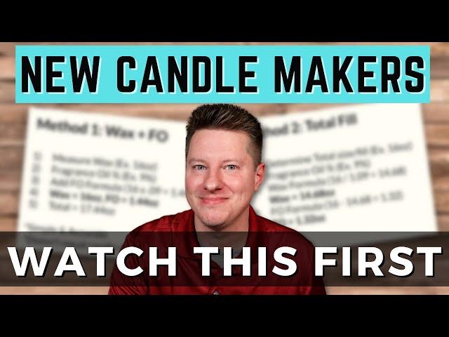 CANDLE MAKING LESSON: Candle Formulas And Things You Should Know From The Start