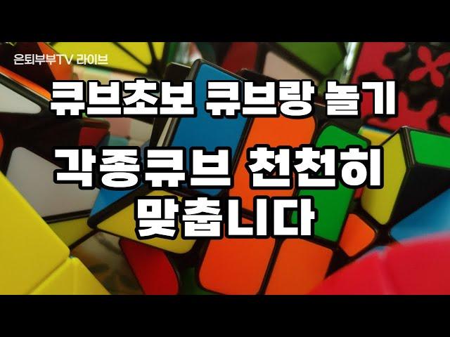 실시간 세상모든 큐브 도전! Challenge every cube in the world with live streaming