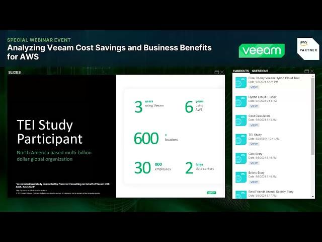 Analyzing Veeam Cost Savings and Business Benefits for AWS