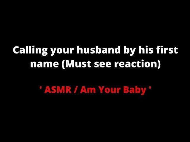 [ASMR] Calling your Husband by his first name, M4F [Audio roleplay].