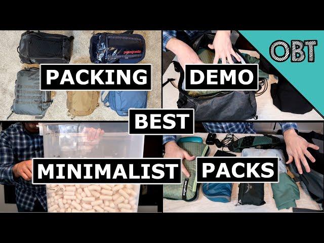 Packing Demo Best Minimalist Backpacks for Travel (Now with Packing Peanuts!)