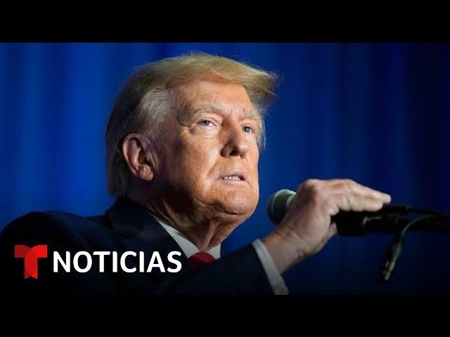 Noticias Telemundo: Un hombre detenido tras un aparente intento de asesinato contra Trump