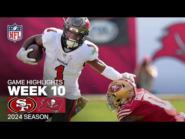 San Francisco 49ers vs. Tampa Bay Buccaneers Game Highlights | NFL 2024 Season Week 10