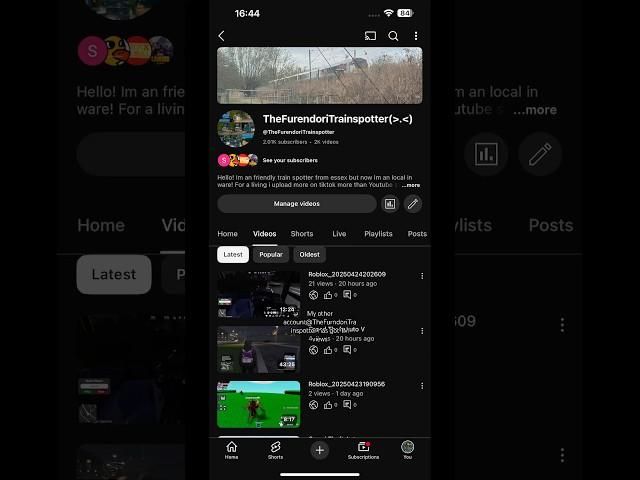 My other account ​⁠@TheFurendoriTrainspotter has got 1M views!