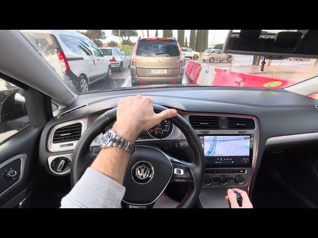 4k Driving in city/highway with the golf 7 1.6TDI through wet roads