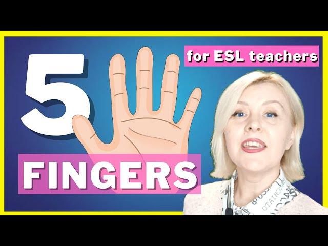 How to Teach Word Order in Questions: The Rule of 5 Fingers