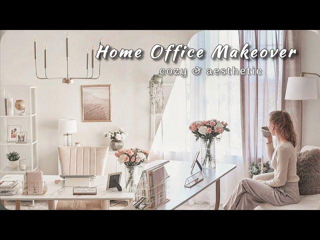 Home Office Makeover 2024 + IKEA & AMAZON Haul | Pinterest inspired | Amazon Home Finds [SUB]