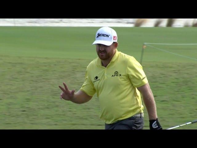 J.B. Holmes takes 2 attempts for chip-in at Hero World Challenge