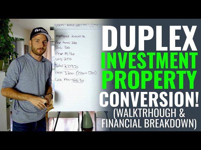 Duplex Investment Property Conversion Walkthrough & Financial Breakdown (Before Renovations)!