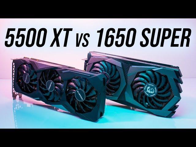 AMD Radeon RX 5500 XT 8gb vs Nvidia GTX 1650 Super 4gb - 17 Games Compared!