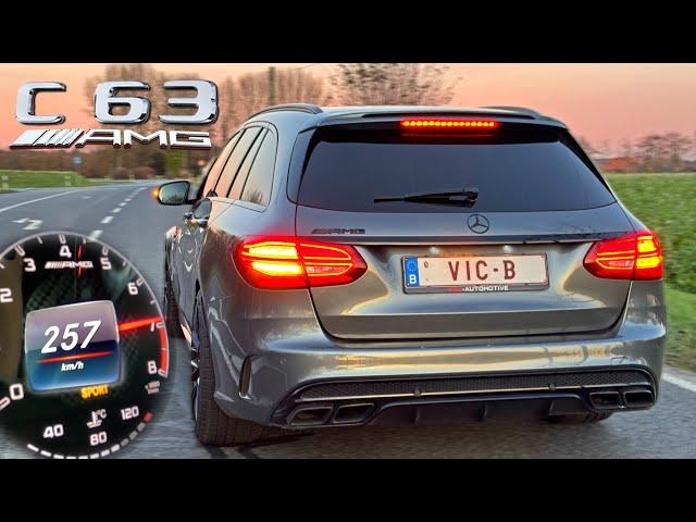 C63 AMG Estate 476HP // 0-100 100-200 TOP SPEED & POWERSLIDES