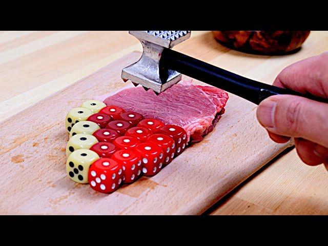 Pork Cutlet - Dice In Real Life 4 / Stop Motion Cooking & ASMR