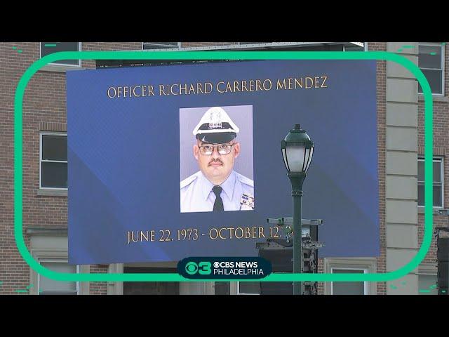 Funeral services underway for fallen Philadelphia police officer Richard Mendez