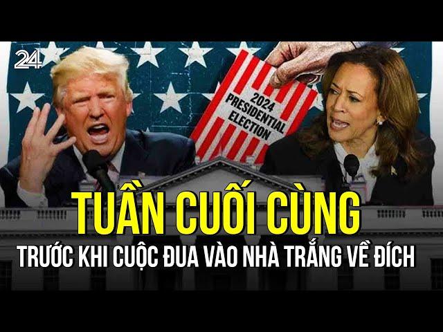 Cập nhật bầu cử Tổng thống Mỹ 2024: Tuần cuối cùng trước khi cuộc đua vào Nhà Trắng về đích | VTV24