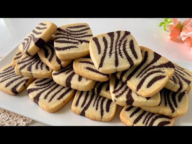 Patterned Butter Cookies in less than 10 minutes! Easy Cookies recipe you will make everyday!