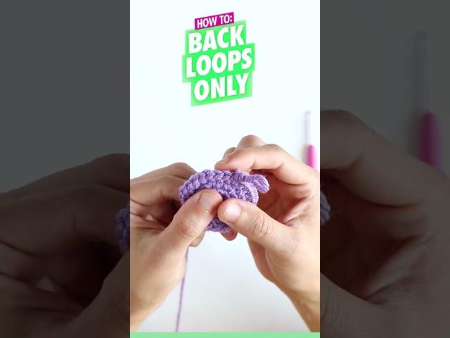 How To Crochet: Back Loops Only (BLO) for Beginners - Amigurumi Tutorial