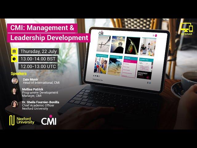 Webinar: CMI: Management & Leadership Development