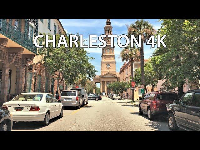 Charleston 4K - Historic City - Driving Downtown - USA