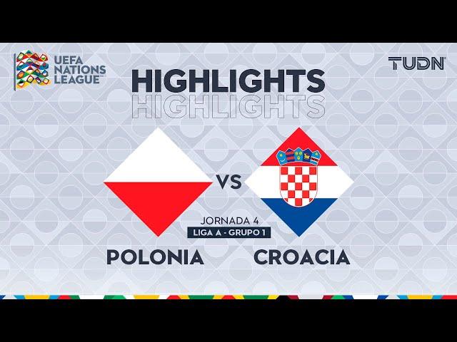 HIGHLIGHTS - Polonia vs Croacia | UEFA Nations League 2024 | TUDN