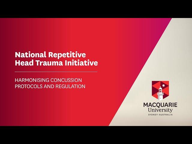 NRHTI - Harmonising Concussion Protocols and Regulation