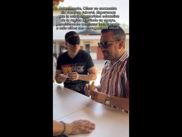 CON TUS OJOS Y MIS MANOS PODEMOS TENER UNA EDUCACIÓN INCLUSIVA #quevuelvacesar
