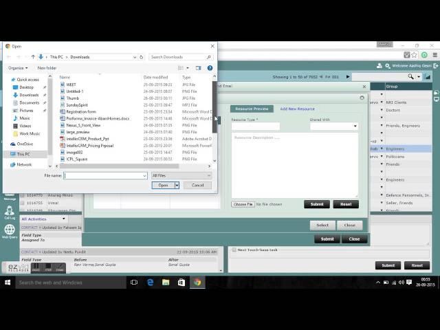 How to send Email and add attachments to them in Intellio CRM