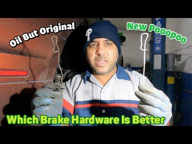 Which is better Brake Hardware NEW or OIL    Anti rattle brake retainer