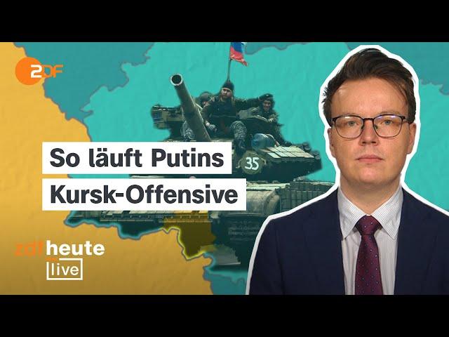 50.000 russische Soldaten in Kursk – was Putins Offensive mit Trump zu tun hat | ZDFheute live