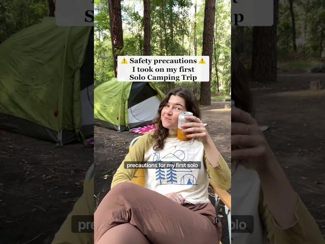Safety precautions I took on my first solo camping trip #carcamping #shorts #solofemaletraveler