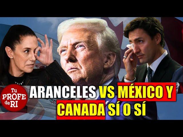 ACABA DE PASAR: ¡TRUMP LO CONFIRMA! VAN ARANCELES VS MÉXICO Y CANADÁ SÍ O SÍ