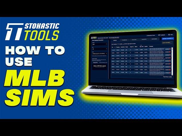 How to Use Fantasy Cruncher with Stokastic MLB DFS Sims