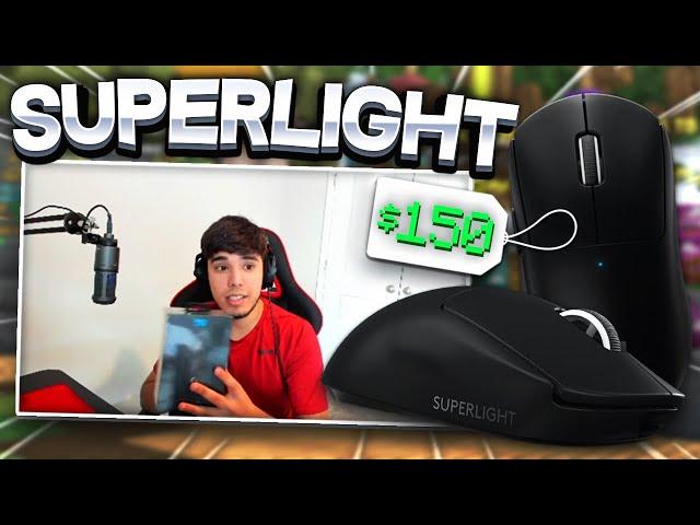 Unboxing New Mouse (G Pro Superlight) on Lunar + Hypixel