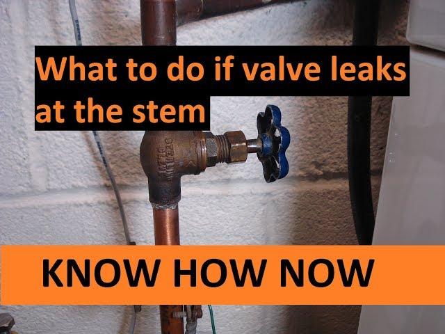 Fix Shut Off Valve Leaking at Stem