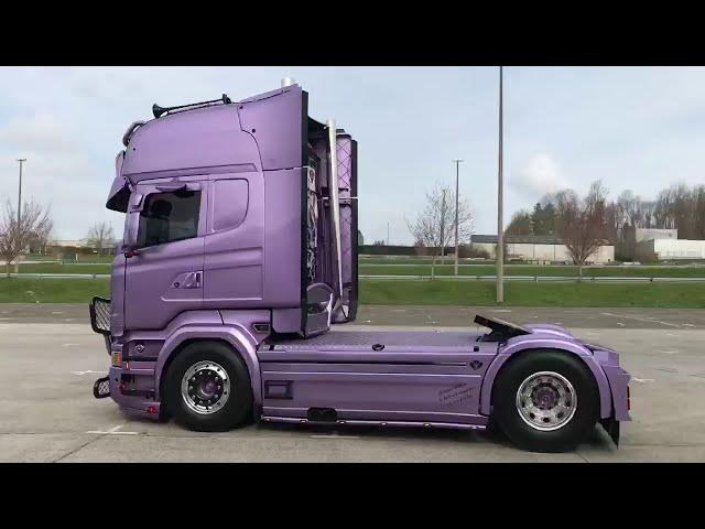 Brutal SOUND (Acceleration) Scania R V8 Power SUPER (Purple Edition) Old Generation