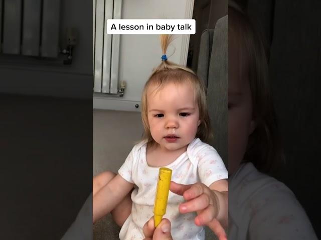 Baby tries to say different colours | #shorts