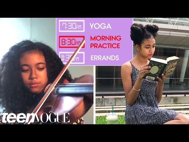 Teen Violinist's Daily Routine 1 Week Before a Show | Teen Vogue