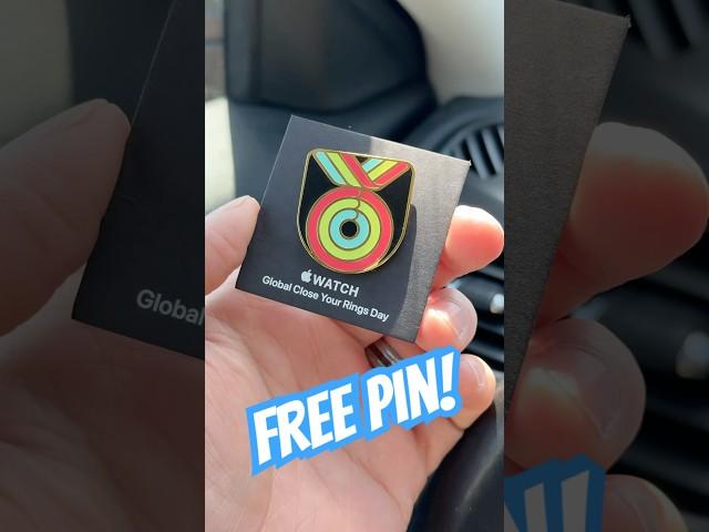 Free enamel pin from Apple today!