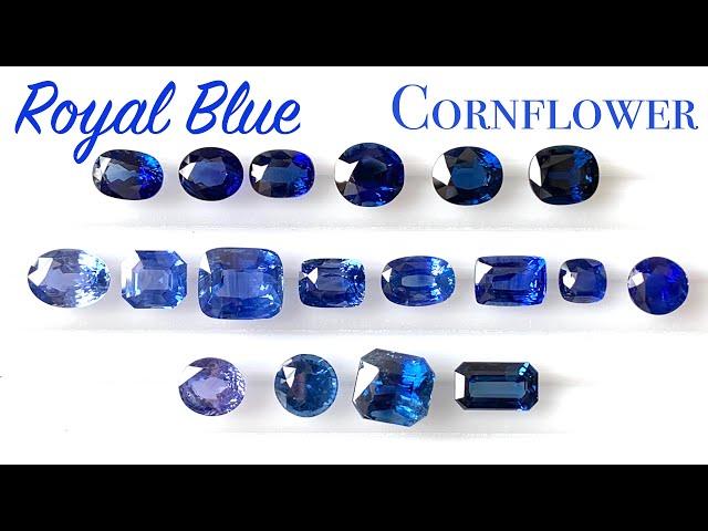 Royal blue or Cornflower Blue Sapphire? Clarification and understanding color of sapphires